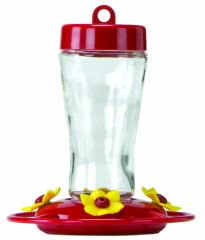 Gardner Equipment Glass Hummingbird Feeder Red  3917