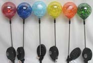 Solar Glass 1 Hummingbird Garden Stake  89584