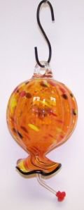 Clever 90015222 Hummingbird Feeder Round Orange 13in